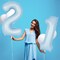 Light Blue Number 1 Balloon – 40 Inch Giant Foil Mylar Number Balloon for 1st Birthday, Baby Party, Anniversary Decorations (Light Blue)